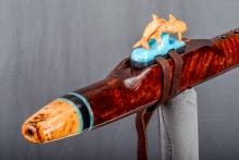 Redwood Burl Native American Flute, Minor, Mid A#-4, #N66C
